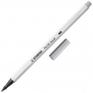 Ручка-кисточка Stabilo Pen 68 brush 95 medium cold grey серый холодный средний SB568/95