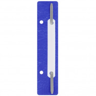 Минискоросшиватель Economix 31512-02 синий, металлический с пластиковой подложкой, 20шт в упаковке