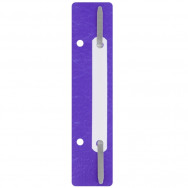 Минискоросшиватель Economix 31512-12 фиолетовый, металлический с пластиковой подложкой, 20шт в упаковке