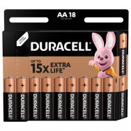 Батарейка Duracell AA/ LR06/ 316, 1,5В щелочная Extra Life 1х18