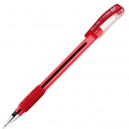 Ручка шариковая TIANJIAO TY-501P красная, масляная, резиновый грип, 1,0мм