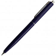 Ручка шариковая LUXOR CRUX 12292 синяя, корпус синий, хромированный клип и отделка, 1,0мм