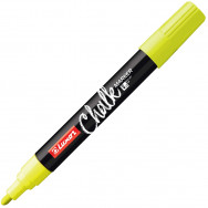 Маркер меловой LUXOR Liquid Chalk Permanent Marker желтый, 1-3мм, 3041