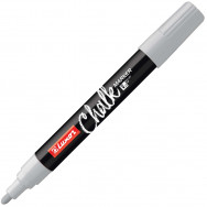 Маркер меловой LUXOR Liquid Chalk Permanent Marker белый, 1-3мм, 3044