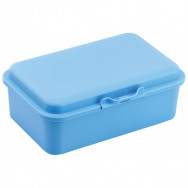 Контейнер для еды ECONOMIX SNACK 98378 пастельно голубой, пластиковый, 750мл, 168*111*65 мм