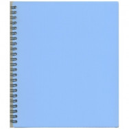 Тетрадь  на спир. B5  80л "Графика" MICRO голубой, клетка, пласт.обл., ТВ5380-810