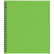 Тетрадь  на спир. B5  80л "Графика" MICRO зеленый, клетка, пласт.обл., ТВ5380-810
