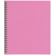Тетрадь  на спир. B5  80л "Графика" MICRO розовый, клетка, пласт.обл., ТВ5380-810