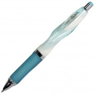 Ручка шариковая Zebra SPIRAL BA10-BL-BL автоматическая, синяя, корпус белый с синим, 0,7мм