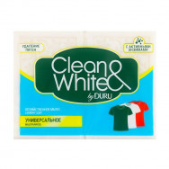 Мыло хозяйственное 240г Duru clean&white белое универсальное 2х120г