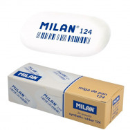 Ластик  Milan CMM124 мягкий каучуковый, овальный, цвет в ассортименте, 49х23х9мм