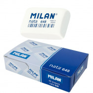 Ластик  Milan CPM648N nata® пластиковый, белый, 31х19х9мм