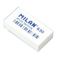 Ластик  Milan CPM630 nata® white technik пластиковый, белый, 39х19х9мм