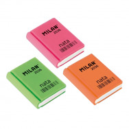 Ластик  Milan CPM2036 nata® book пластиковый, в ассортименте, 39х29х9мм