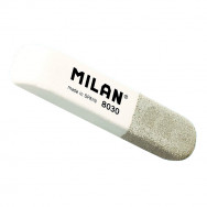 Ластик  Milan CCM8030BG бело-серый, каучуковый, со скошенной кромкой, 60х14х7мм
