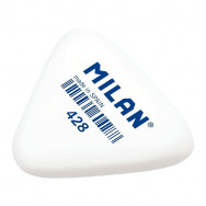 Ластик  Milan CMM428 мягкий каучуковый, треугольный, белый, 51х46х13мм