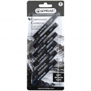 Уголь ACMELIAE ARTMATE CCP-01 "SOFT, MEDIUM, HARD" набор 6шт (3х2шт), 10х10х80мм