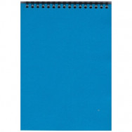Блокнот на спир. А5  48л "Графика" COLOR-2 синий, клетка, гориз., перфорация. ВА5248-002