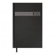 Ежедневник A5 BuroMax 2026 TIME черный, укр/англ, 320стр, 21168-01