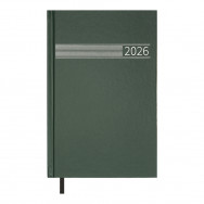 Ежедневник A5 BuroMax 2026 TIME зеленый, укр/англ, 320стр, 21168-04