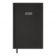 Ежедневник A5 BuroMax 2026 SIMPLE черный, укр/англ, 320стр, 21166-01
