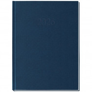 Ежедневник A5 Economix 2026 КЛЕТКА синий, укр/англ, 336стр, 21609-02