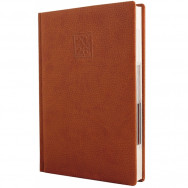 Ежедневник A5 Optima 2026 ARMONIA коричневый, кремовый блок, укр/англ, 352стр, 25229-07