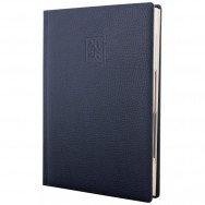 Ежедневник A5 Optima 2026 ARMONIA темно-синий, кремовый блок, укр/англ, 352стр, 25229-24