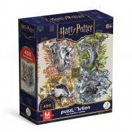 Пазл DoDo Harry Potter Hard-M "Факультети Гоґвортса" 39х28см, 450 элементов, 200659