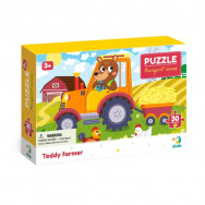 Пазл DoDo TRANSPORT "Ведмедик-тракторист" 27х20см, 30 элементов, 300371