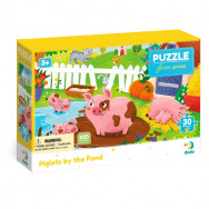 Пазл DoDo FARM "Поросята біля ставка" 27х20см, 30 элементов, 300682