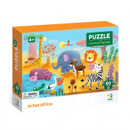 Пазл DoDo ANIMAL "Спекотна Африка" 32х23см, 60 элементов, 300376