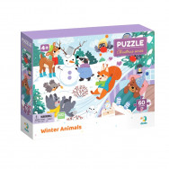 Пазл DoDo CHRISTMAS "Зимові тваринки" 32х23см, 60 элементов, 300578