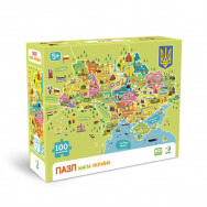 Пазл DoDo "Мапа України" 39х28см, 100 элементов, 300706