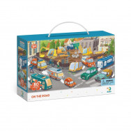 Пазл DoDo "Осторожно на дороге" обсервационный, 45х31см, 80 элементов, 300370