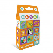 Игра настольная Dodo МEMO "Дикие животные" от 2-х игроков 301238
