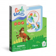 Раскраска Dodo Рисуй водой "Ферма" набор: блокнот 8 стр, маркер, 300311