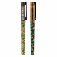 Ручка шариковая YES Minecraft синяя, масляная, тематический дизайн, SoftTouch покрытие, 0,7мм, 412148