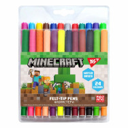 Фломастеры 24 цвета YES 650571 "Minecraft" Felt-tip, в полиэтиленовой упаковке