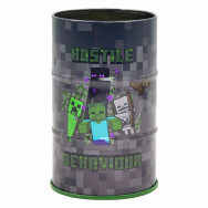 Подставка настольная YES 708376 Minecraft для ручек, круглая, металл, 65х108мм