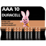 Батарейка Duracell AAA/ LR03/ 286 MN2400, 1,5В, щелочная 1х10шт