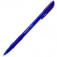 Ручка шариковая Axent AB1054-02-A Flow синяя, масляная, с резиновым грипом, 0,7мм