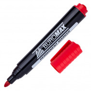 Маркер перманентный BuroMax 8700-05 красный, 2-4мм, круглый