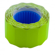 Этикетки-ценники 26x12 BuroMax 282202-08 желтые фигурные, внешняя намотка (500шт в рул)