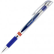 Ручка шариковая UNIMAX UX-119-02 CHROMX синяя, масляная, резиновый грип, 0,7мм