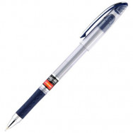 Ручка шариковая UNIMAX UX-117-02 MAXFLOW синяя, масляная, резиновый грип, 0,7мм