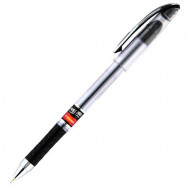 Ручка шариковая UNIMAX UX-117-01 MAXFLOW черная, масляная, резиновый грип, 0,7мм
