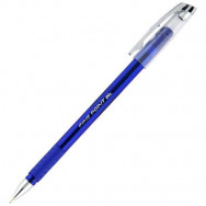 Ручка шариковая UNIMAX UX-111-02 FINE POINT DLX синяя, масляная, резиновый грип, 0,7мм