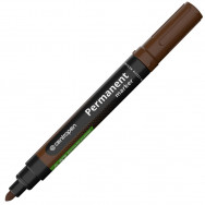 Маркер перманентный Centropen 8566 PERMANENT коричневый, 2,5мм , круглый, 8566/04