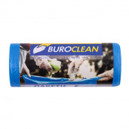 Пакеты для мусора  35л Buroclean синие 30шт/рул, 50х60мм, 8мкм, ПНД (HDPE), 10200013